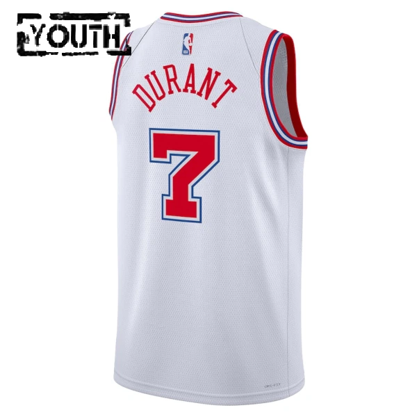 Camiseta Houston Rockets Kevin Durant City Edition 2025-26 Blanco Swingman para Niño