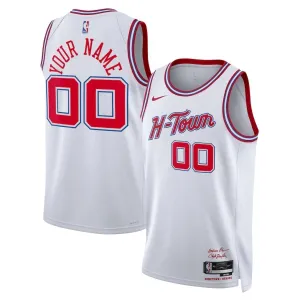 Camiseta Houston Rockets Personalizada City Edition 2025-26 Blanco Swingman para Hombre Camiseta Houston Rockets Personalizada City Edition 2025-26 Blanco Swingman para Hombre