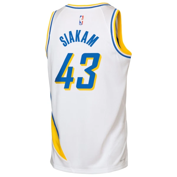Camiseta Indiana Pacers Pascal Siakam City Edition 2025-26 Blanco Swingman para Hombre