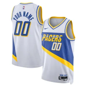 Camiseta Indiana Pacers Personalizada City Edition 2025-26 Blanco Swingman para Hombre Camiseta Indiana Pacers Personalizada City Edition 2025-26 Blanco Swingman para Hombre