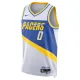 Camiseta Indiana Pacers Tyrese Haliburton City Edition 2025-26 Blanco Swingman para Hombre