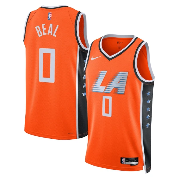 Camiseta LA Clippers Bradley Beal City Edition 2025-26 Naranja Swingman para Hombre