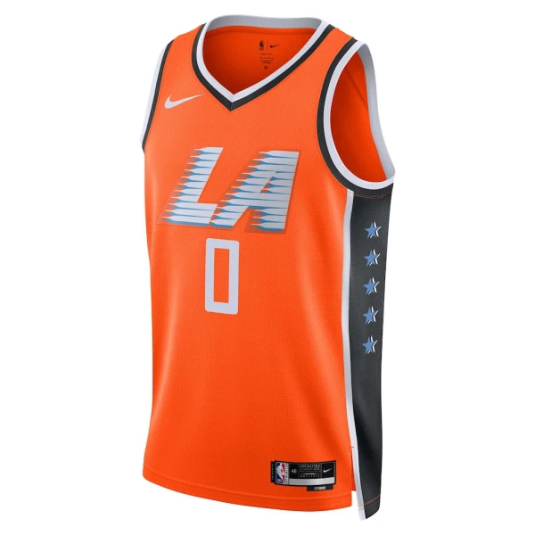 Camiseta LA Clippers Bradley Beal City Edition 2025-26 Naranja Swingman para Hombre