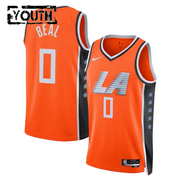 Camiseta LA Clippers Bradley Beal City Edition 2025-26 Naranja Swingman para Niño Camiseta LA Clippers Bradley Beal City Edition 2025-26 Naranja Swingman para Niño