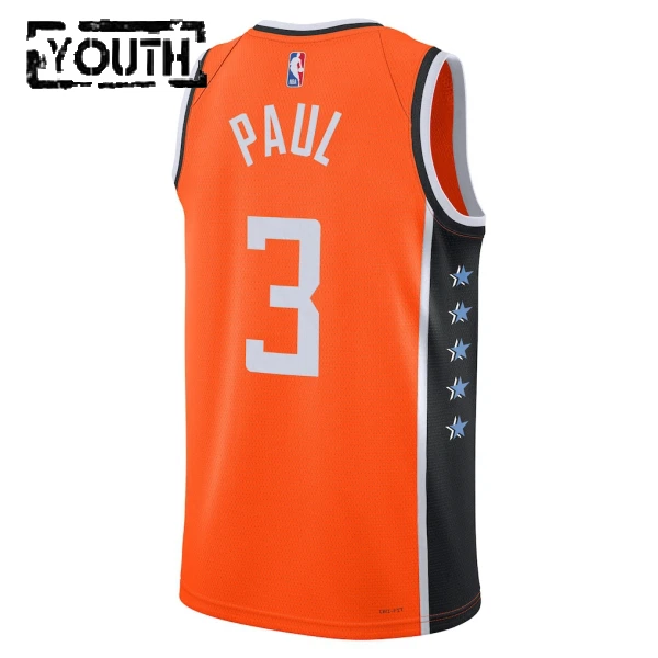 Camiseta LA Clippers Chris Paul City Edition 2025-26 Naranja Swingman para Niño