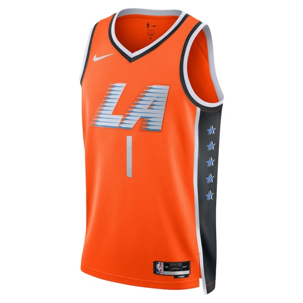 Camiseta LA Clippers James Harden City Edition 2025-26 Naranja Swingman para Hombre