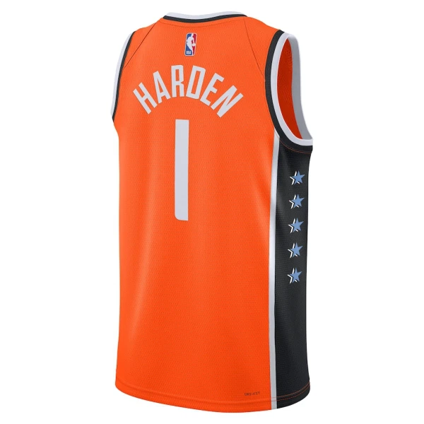 Camiseta LA Clippers James Harden City Edition 2025-26 Naranja Swingman para Hombre
