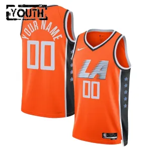 Camiseta LA Clippers Personalizada City Edition 2025-26 Naranja Swingman para Niño Camiseta LA Clippers Personalizada City Edition 2025-26 Naranja Swingman para Niño