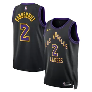 Camiseta Los Angeles Lakers Jarred Vanderbilt City Edition 2025-26 Negro Swingman para Hombre Camiseta Los Angeles Lakers Jarred Vanderbilt City Edition 2025-26 Negro Swingman para Hombre