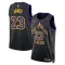 Camiseta Los Angeles Lakers Lebron James City Edition 2025-26 Negro Swingman para Hombre