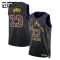 Camiseta Los Angeles Lakers Lebron James City Edition 2025-26 Negro Swingman para Niño