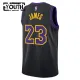 Camiseta Los Angeles Lakers Lebron James City Edition 2025-26 Negro Swingman para Niño