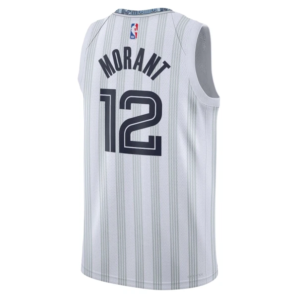Camiseta Memphis Grizzlies Ja Morant City Edition 2025-26 Gris Swingman para Hombre