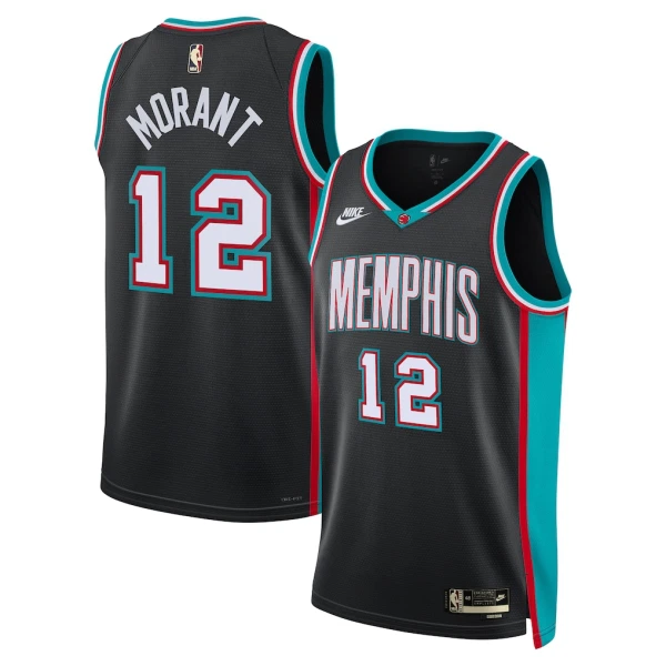 Camiseta Memphis Grizzlies Ja Morant Classic Edition 2025-26 Negro Swingman para Hombre