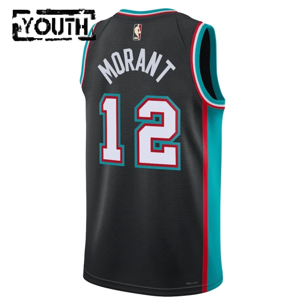 Camiseta Memphis Grizzlies Ja Morant Classic Edition 2025-26 Negro Swingman para Niño