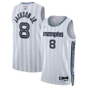 Camiseta Memphis Grizzlies Jaren Jackson JR City Edition 2025-26 Gris Swingman para Hombre Camiseta Memphis Grizzlies Jaren Jackson JR City Edition 2025-26 Gris Swingman para Hombre