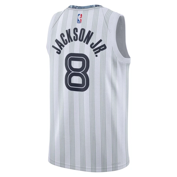 Camiseta Memphis Grizzlies Jaren Jackson JR City Edition 2025-26 Gris Swingman para Hombre