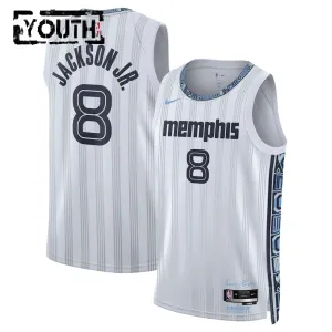 Camiseta Memphis Grizzlies Jaren Jackson JR City Edition 2025-26 Gris Swingman para Niño Camiseta Memphis Grizzlies Jaren Jackson JR City Edition 2025-26 Gris Swingman para Niño