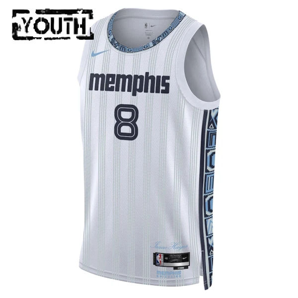 Camiseta Memphis Grizzlies Jaren Jackson JR City Edition 2025-26 Gris Swingman para Niño