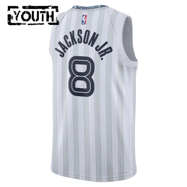 Camiseta Memphis Grizzlies Jaren Jackson JR City Edition 2025-26 Gris Swingman para Niño