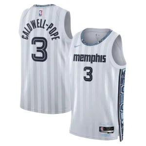 Camiseta Memphis Grizzlies Kentavious Caldwell Pope City Edition 2025-26 Gris Swingman para Hombre