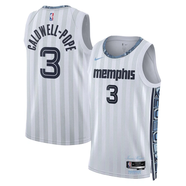 Camiseta Memphis Grizzlies Kentavious Caldwell Pope City Edition 2025-26 Gris Swingman para Hombre