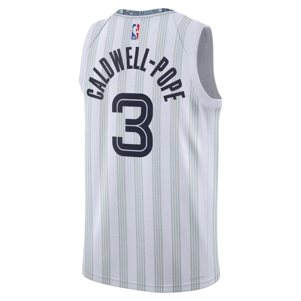Camiseta Memphis Grizzlies Kentavious Caldwell Pope City Edition 2025-26 Gris Swingman para Hombre
