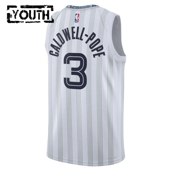 Camiseta Memphis Grizzlies Kentavious Caldwell Pope City Edition 2025-26 Gris Swingman para Niño