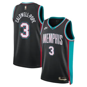 Camiseta Memphis Grizzlies Kentavious Caldwell Pope Classic Edition 2025-26 Negro Swingman para Hombre