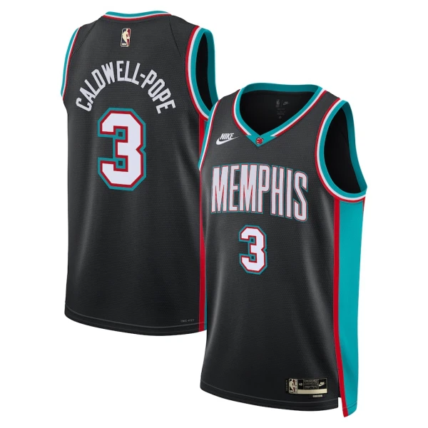 Camiseta Memphis Grizzlies Kentavious Caldwell Pope Classic Edition 2025-26 Negro Swingman para Hombre