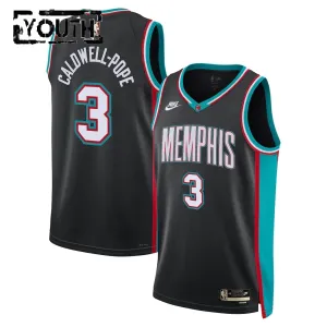 Camiseta Memphis Grizzlies Kentavious Caldwell Pope Classic Edition 2025-26 Negro Swingman para Niño