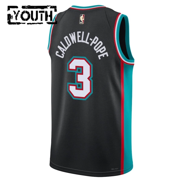 Camiseta Memphis Grizzlies Kentavious Caldwell Pope Classic Edition 2025-26 Negro Swingman para Niño