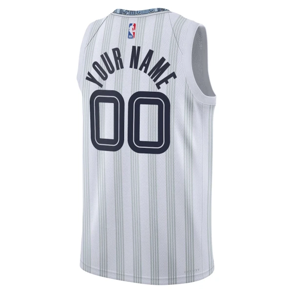 Camiseta Memphis Grizzlies Personalizada City Edition 2025-26 Gris Swingman para Hombre