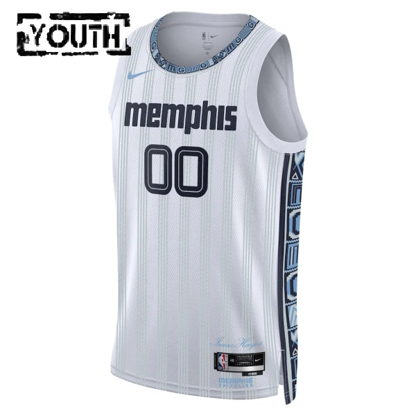 Camiseta Memphis Grizzlies Personalizada City Edition 2025-26 Gris Swingman para Niño