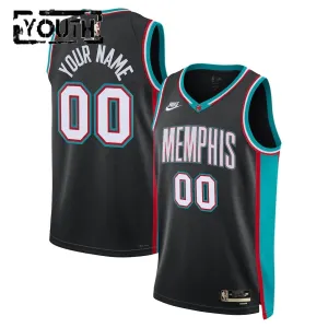 Camiseta Memphis Grizzlies Personalizada Classic Edition 2025-26 Negro Swingman para Niño Camiseta Memphis Grizzlies Personalizada Classic Edition 2025-26 Negro Swingman para Niño