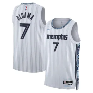 Camiseta Memphis Grizzlies Santi Aldama City Edition 2025-26 Gris Swingman para Hombre