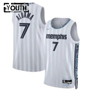 Camiseta Memphis Grizzlies Santi Aldama City Edition 2025-26 Gris Swingman para Niño