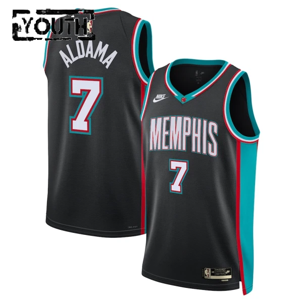 Camiseta Memphis Grizzlies Santi Aldama Classic Edition 2025-26 Negro Swingman para Niño