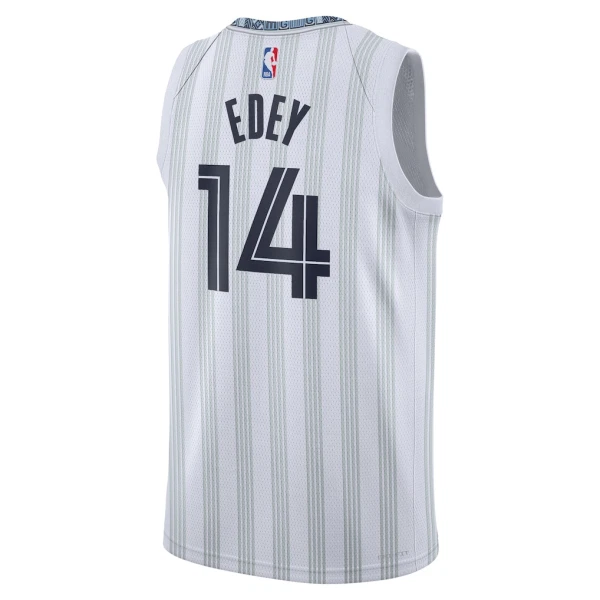 Camiseta Memphis Grizzlies Zach Edey City Edition 2025-26 Gris Swingman para Hombre