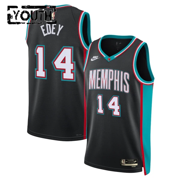Camiseta Memphis Grizzlies Zach Edey Classic Edition 2025-26 Negro Swingman para Niño