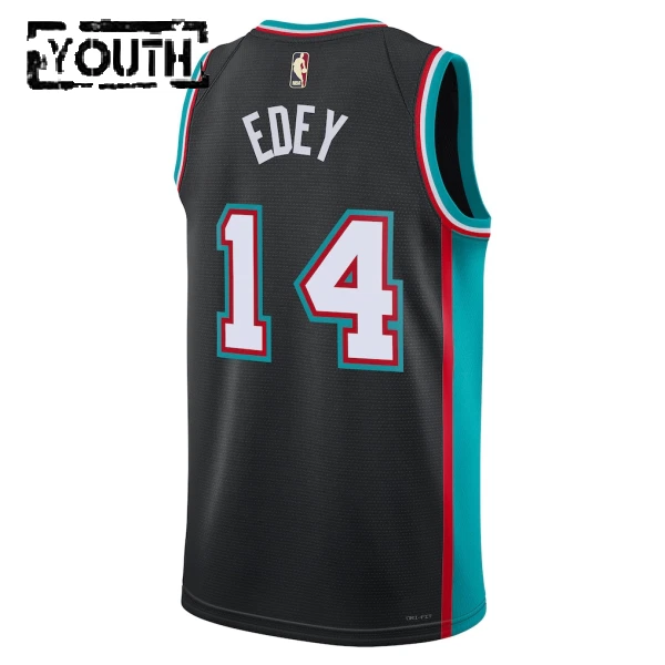 Camiseta Memphis Grizzlies Zach Edey Classic Edition 2025-26 Negro Swingman para Niño