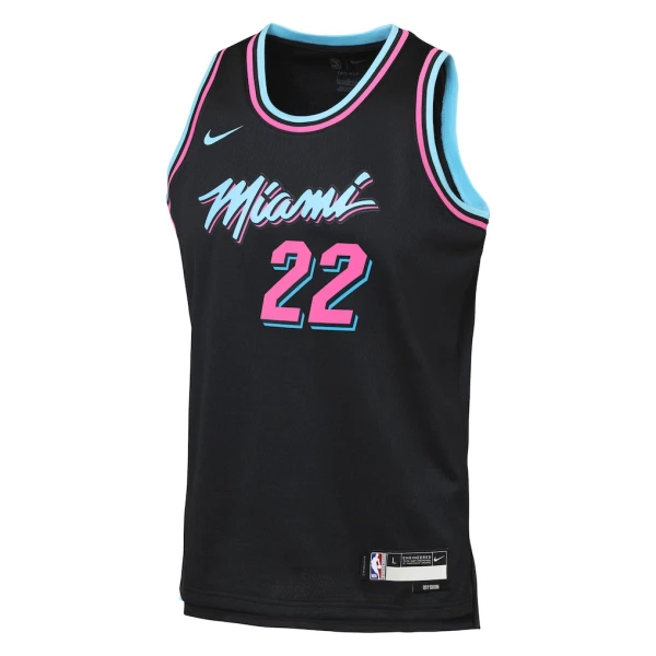 Camiseta Miami Heat Andrew Wiggins City Edition 2025-26 Negro Swingman para Hombre