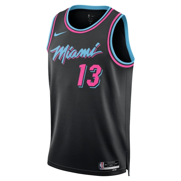 Camiseta Miami Heat Bam Adebayo City Edition 2025-26 Negro Swingman para Hombre
