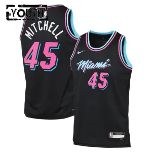 Camiseta Miami Heat Davion Mitchell City Edition 2025-26 Negro Swingman para Niño Camiseta Miami Heat Davion Mitchell City Edition 2025-26 Negro Swingman para Niño
