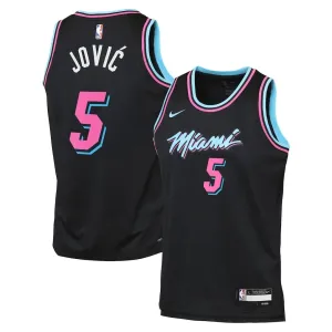 Camiseta Miami Heat Nikola Jovic City Edition 2025-26 Negro Swingman para Hombre Camiseta Miami Heat Nikola Jovic City Edition 2025-26 Negro Swingman para Hombre