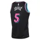Camiseta Miami Heat Nikola Jovic City Edition 2025-26 Negro Swingman para Hombre