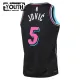 Camiseta Miami Heat Nikola Jovic City Edition 2025-26 Negro Swingman para Niño
