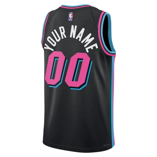 Camiseta Miami Heat Personalizada City Edition 2025-26 Negro Swingman para Hombre