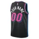 Camiseta Miami Heat Personalizada City Edition 2025-26 Negro Swingman para Hombre