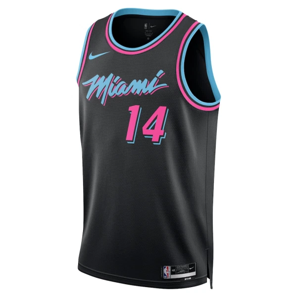 Camiseta Miami Heat Tyler Herro City Edition 2025-26 Negro Swingman para Hombre